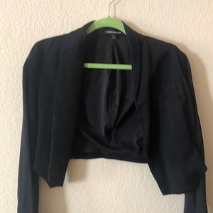 Express Crop Black Blazer